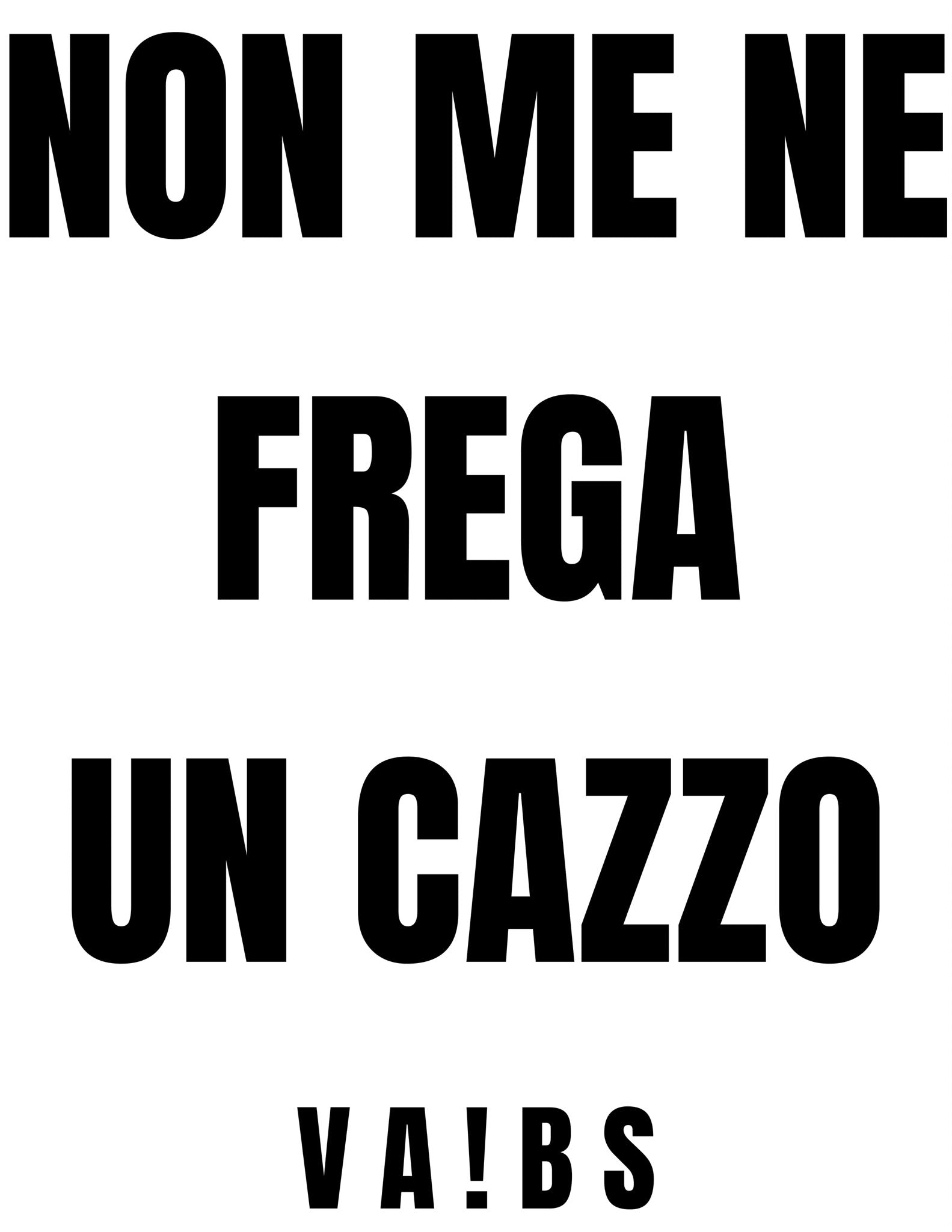 Non me ne frega un cazzo